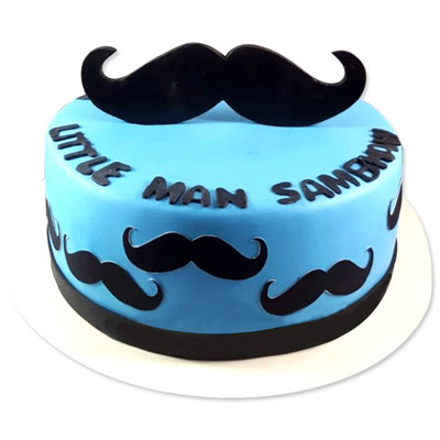 "Mustaches Fondant Cake - 2kgs - Click here to View more details about this Product